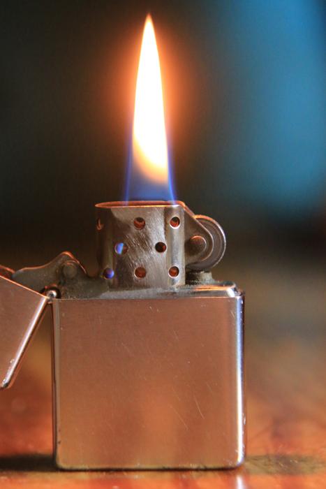 flame in the lighter