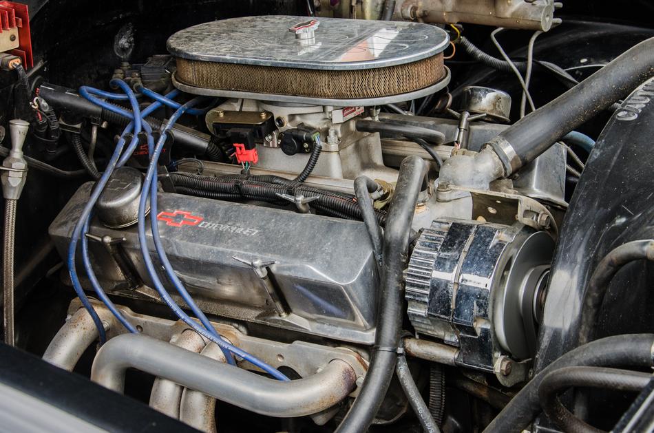iron car motor inside