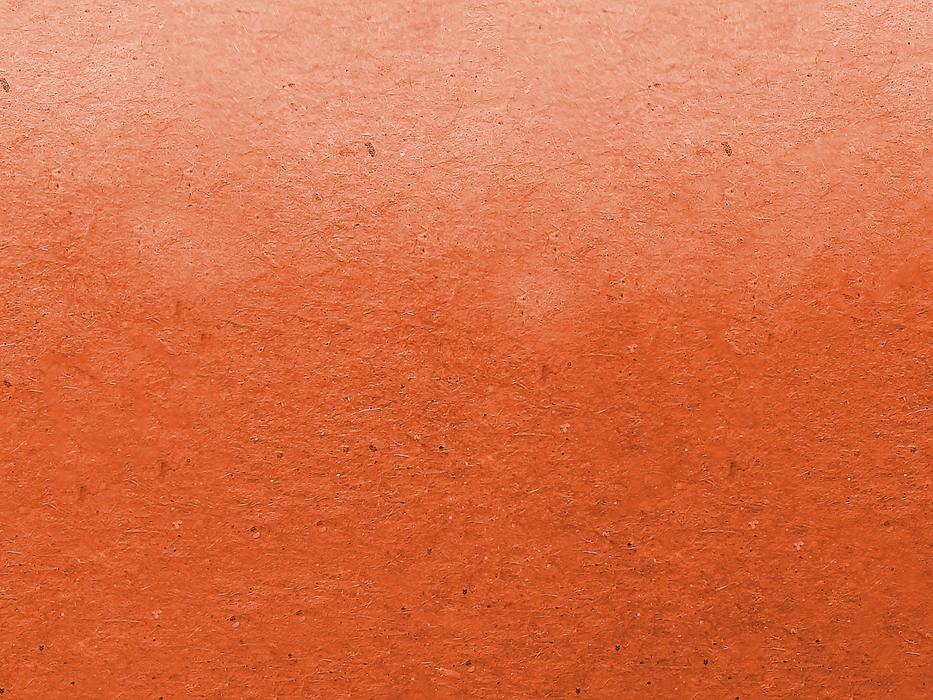 orange plaster on the wall