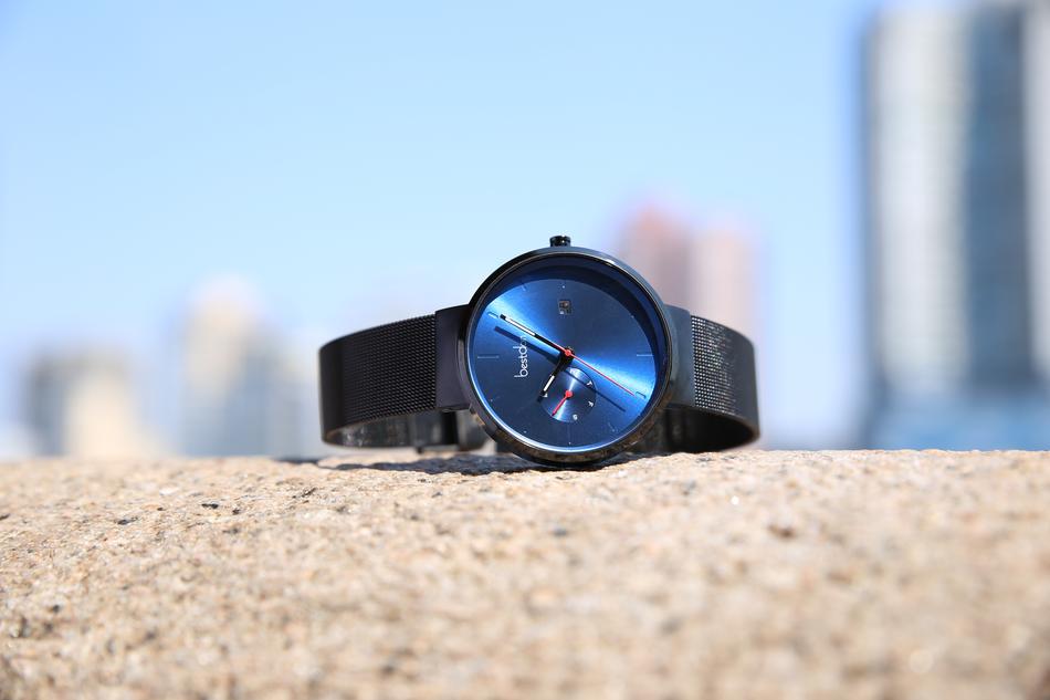wristwatch on the floor