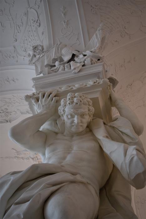 Atlanta statue in a building in Belvedere, Vienna