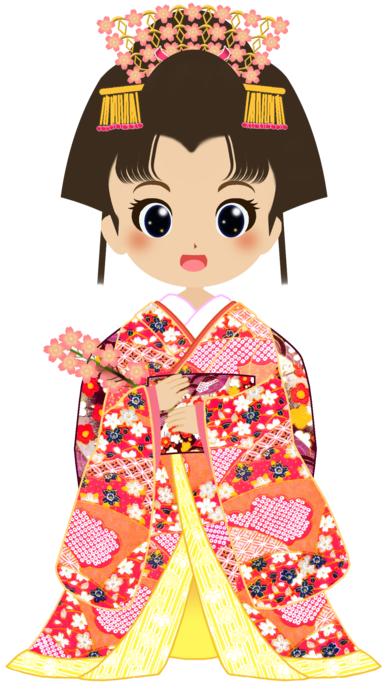 kimono cherry blossoms girls japan