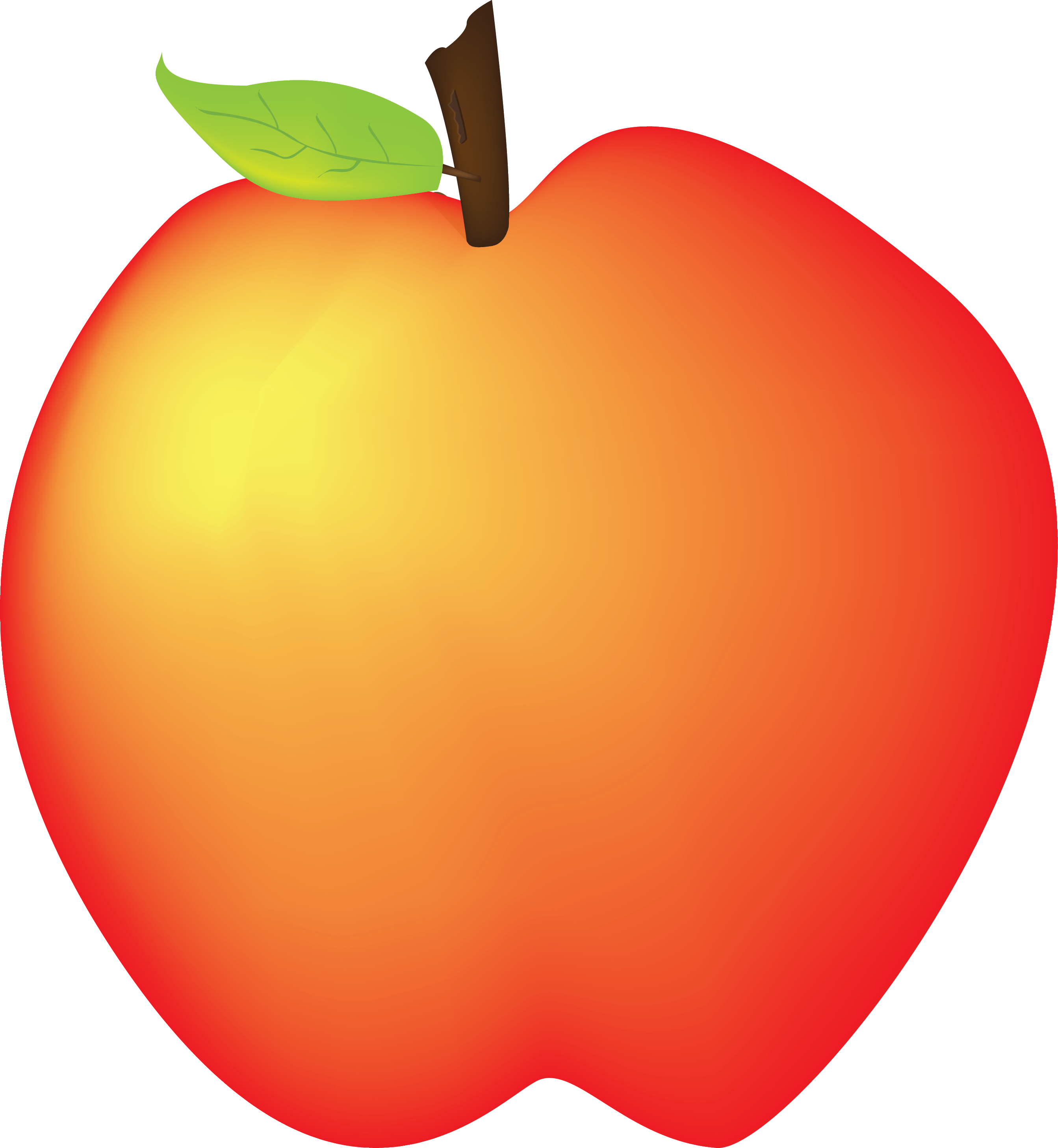 Ripe apple drawing free image download