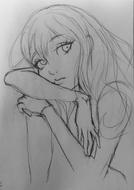 Hand-Painted Anime Black And