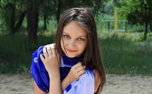 portrait of young Girl on Beach