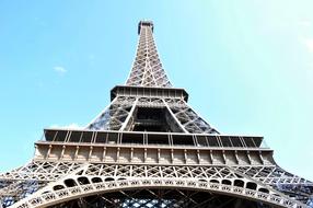 magnificent view of the tower of paris