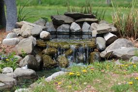 Fountain Waterfall Water