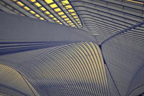 Beautiful railway station in light in Belgium
