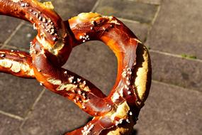 crunchy sweet pretzel