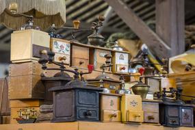 old coffee grinders in stock