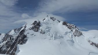 Mont Maudit Glacier Seracs High