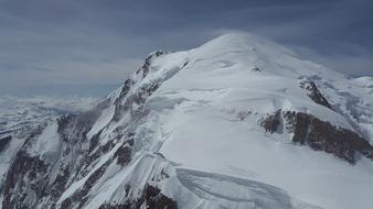 Mont Blanc Glacier High Mountains
