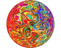 isolated deco ball colorful