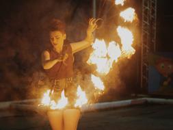 Fire Show girl