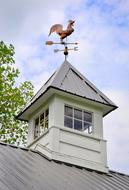 iron sculpture on the roof
