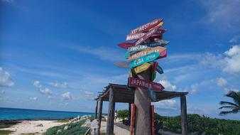 Beach Pole signs
