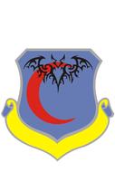 bat on blue coat of arms