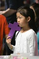 Girl Cross violet