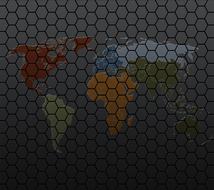 World Honeycomb Background texture