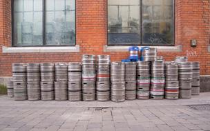 iron cans of beer