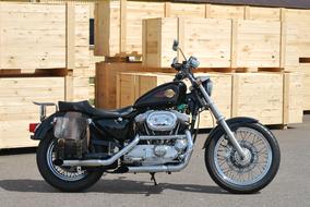 beautiful black motorcycle