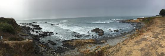Panorama photo of Coastline Cliff