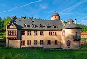 Mespelbrunn Castle at summer, germany, Bavaria