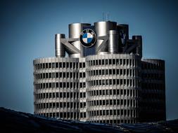 BMW building at blue sky background in Munich, Germany