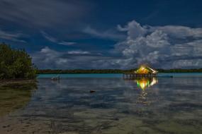 Lagoon Night View The Water Shed
