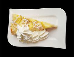 tasty treat with cream