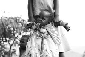Children Of Uganda black white