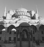 fabulous Mosque Building Black And white