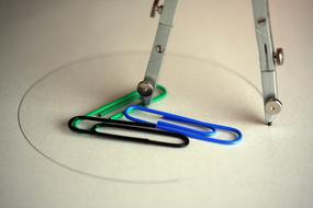 Compass and Paperclip and Circle
