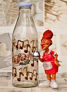 waitress with a bottle