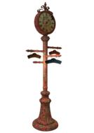 clock strassenuhr timepiece old