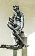 beautiful sculpture of a girl in a museum