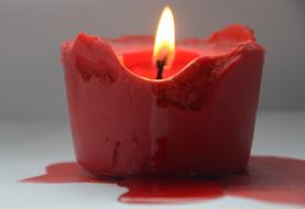Candle Fire Red