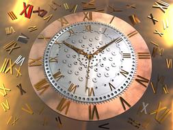 design patterned clock