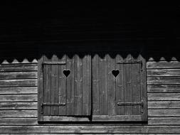 Window Wood Alm Alpine