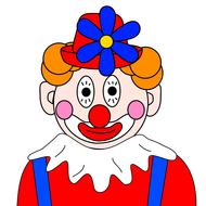 clown funny makeup performer