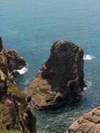 cliffs in the sea