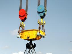 construction crane on holders