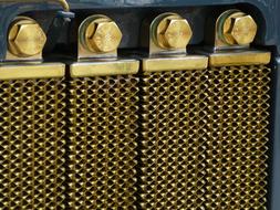 brass mesh on the car