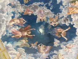 work of art on the ceiling of a church