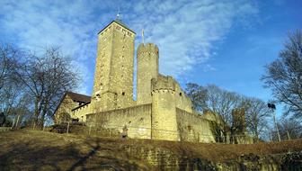 old fortress on the rocks