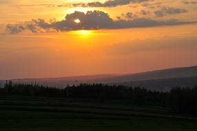 The Sun Sky Clouds
