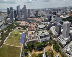 Cityscape of Singapore buildings
