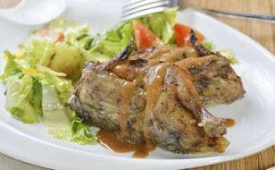 poultry meat with sauce