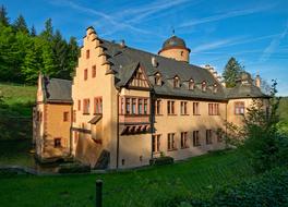 Castle Mespelbrunn sun