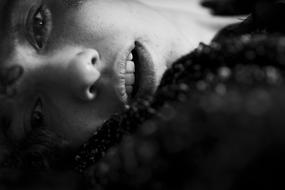 Beauty Girl face model Portrait